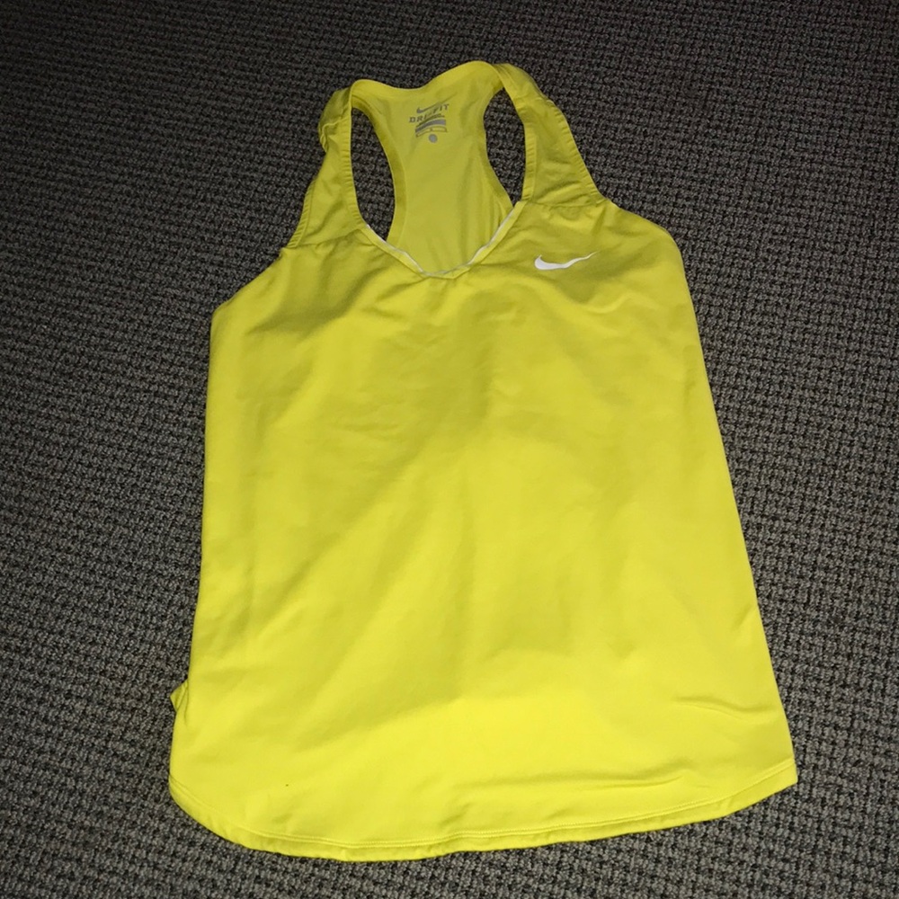 Nike Women’s Bright Yellow Racerback Tank Top